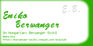 eniko berwanger business card